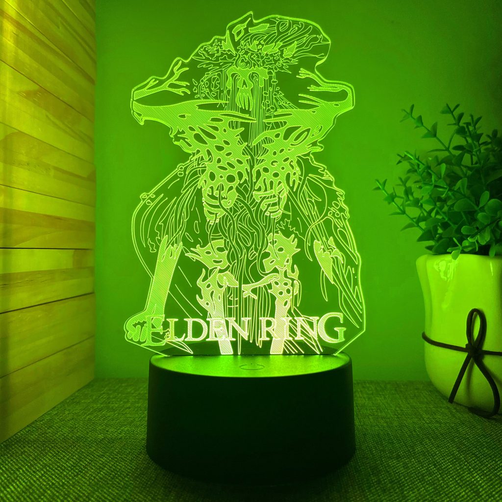 3D Night Light ELDEN RING USB Creative Gift Atmosphere Light Acrylic LED Touch Remote Control 7 5 - Elden Ring Shop