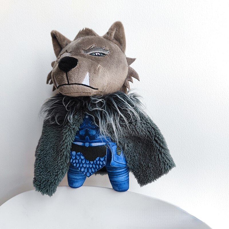 EldenRing Peripheral Game Plush Elden Ring Shop   EldenRing Peripheral Game New Product Plush Toy Werewolf Blaidd Doll Snow Witch Miniature Ranni Blue Axolotl 1 