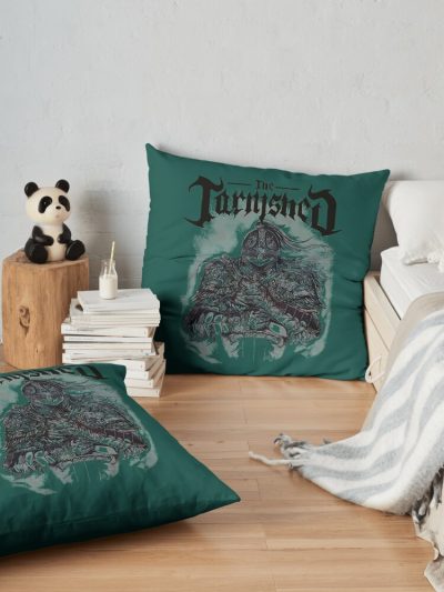 Eldenring Heavy Metal Throw Pillow Official Elden Ring Merch