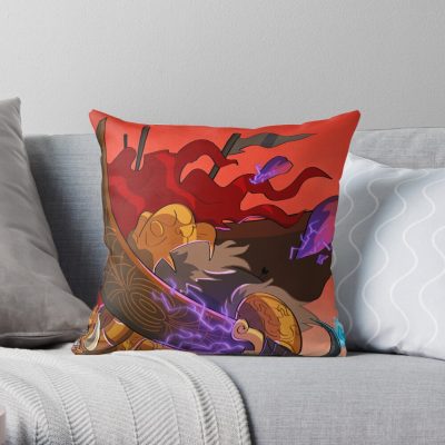 Cute Drawing Style Eldenring Throw Pillow Official Elden Ring Merch