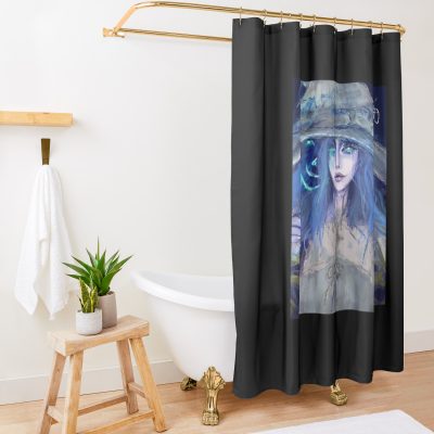 Blue Witch Drawing By Wonderlandonacid Shower Curtain Official Elden Ring Merch