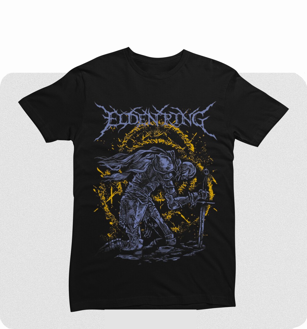 Elden Ring Unisex Tarnished T-shirt, Elden t-shirt, The Warrior Graphic ...